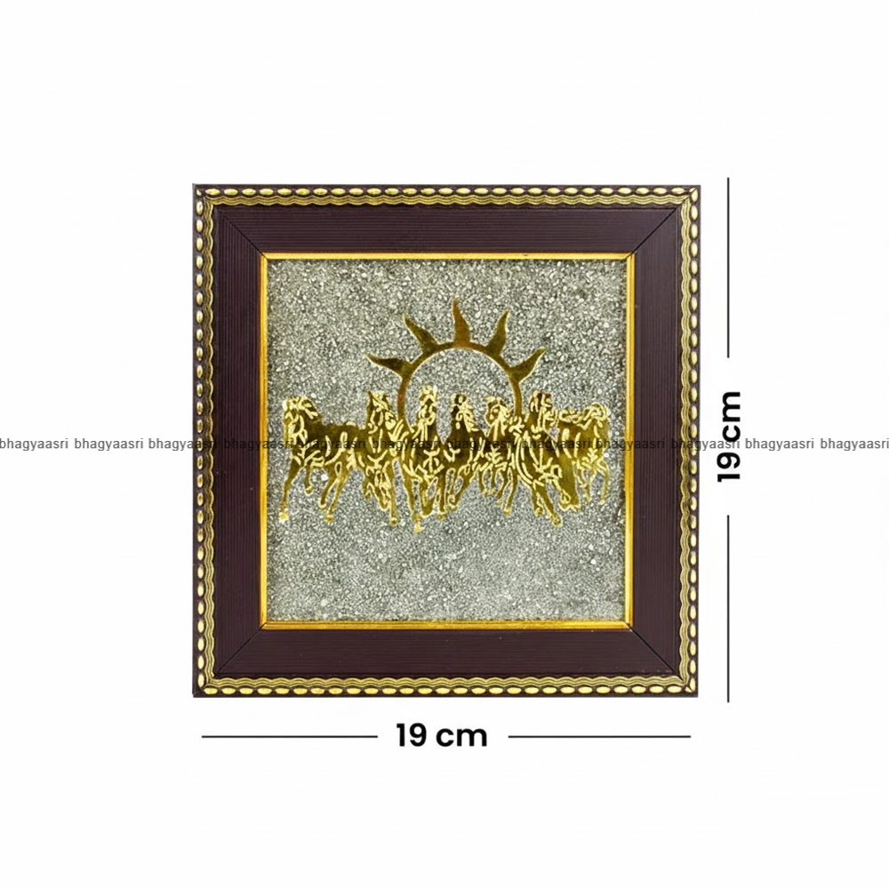 7 horses on raw pyrite frame 7 horses on raw pyrite frame